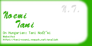 noemi tani business card